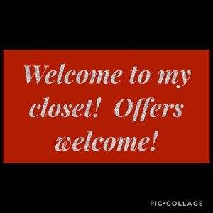 Welcome to my closet!